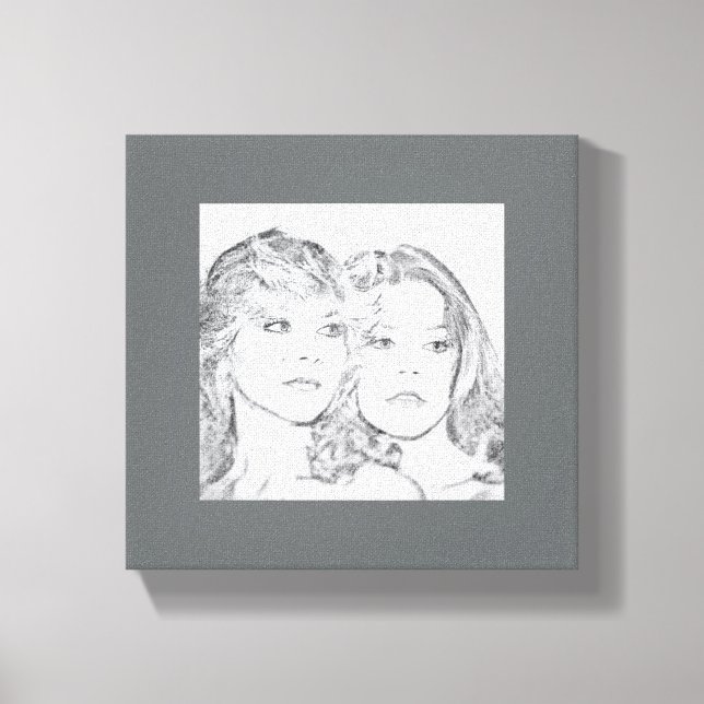 "Sisterkarnas" Anpassningsbar Wall Art Canvastryck (Framsida)