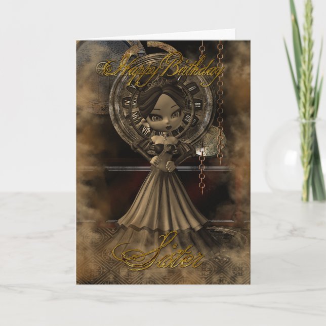 Sisterkort Steampunk Moonies Cutie Paj Kort (Framsida)