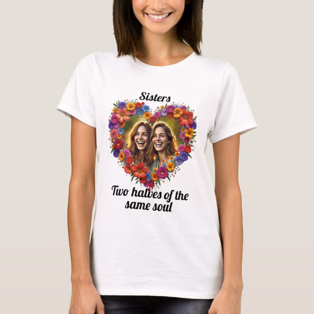 Sisterly Kärlek i Bloom T Shirt (Framsida)