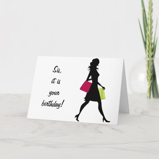 SISTERLY KÄRLEK PÅ BIRTHDAY-DU DERSERVE TO BE LYCK KORT (Framsida)