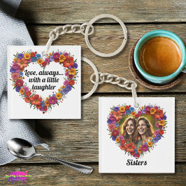 Sisterly Love in Bloom Acrylic Keychain