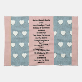 Sistermarmallow Hearts Kökshandduk