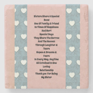Sistermarmallow Hearts Stenunderlägg