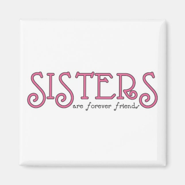 Sisters 3rosa magnet (Framsidan)