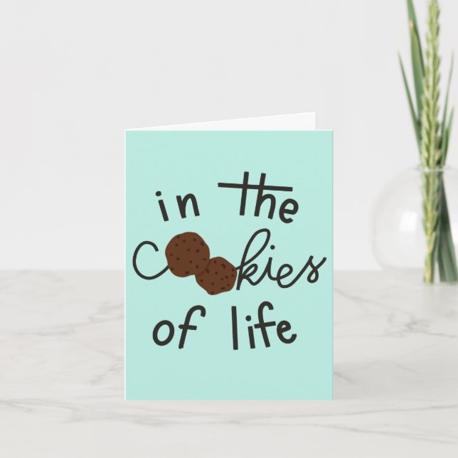 "Sisters är chokladens chip" födelsedagskort Kort (Framsida)