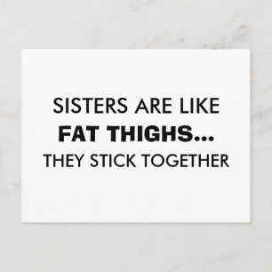 Sisters är som Tjockens lårkort Vykort