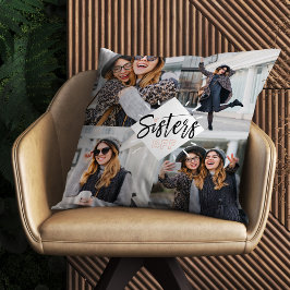 Sisters BFF | Bästa vänner för fotomaket Kudde
