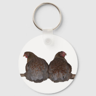Sisters - Blue Laced Wyandotte Hens Roosting Nyckelring