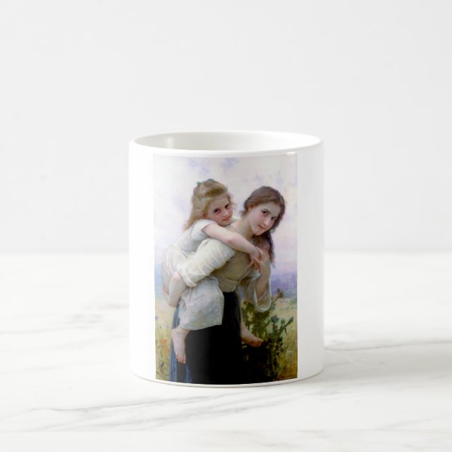 Sisters, Bouguereau Kaffemugg (Center)