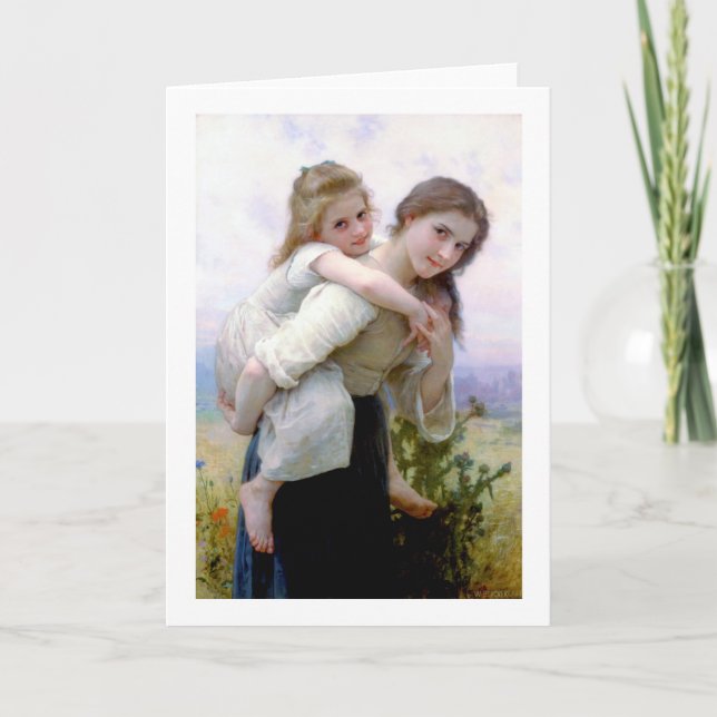 Sisters, Bouguereau Kort (Framsida)