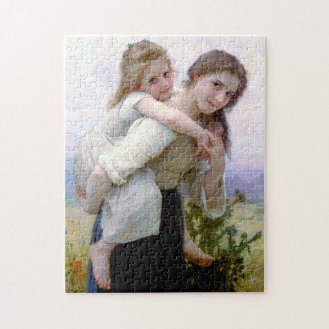 Sisters, Bouguereau Pussel (Vertikal)