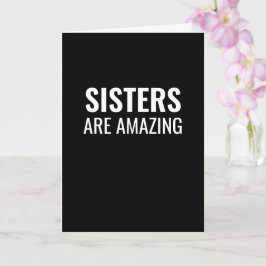 Sisters födelsedag är roligt i fantastisk kort