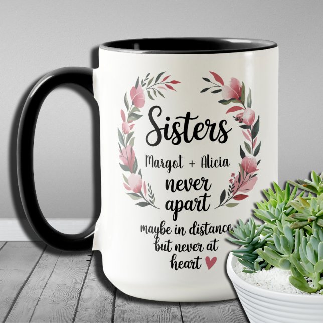Sisters för alltid med meningsfull syster Gift Mugg (Skapare uppladdad)