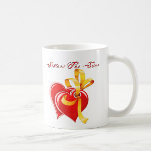 Sisters för ständiga hjärtan kaffemugg