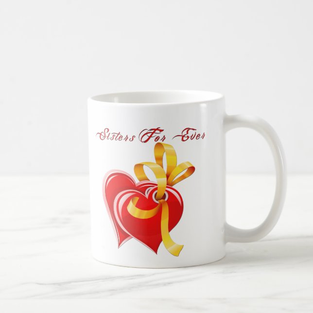 Sisters för ständiga hjärtan kaffemugg (Höger)