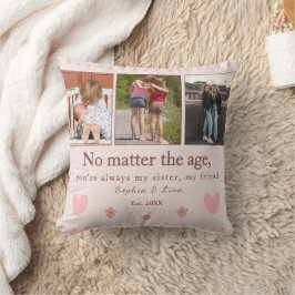 Sisters Forever – Custom Photo  personalized   Kudde