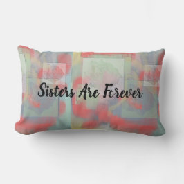 Sisters Forever Pastel Ro Abstrakt Syskon Lumbarkudde