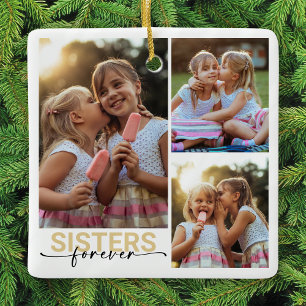 Sisters Forever Photo Keepsak Julgransprydnad Keramik