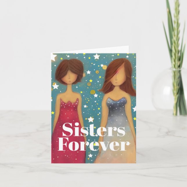 Sisters Forever Tack Kort (Framsida)
