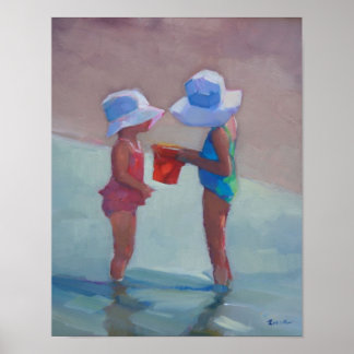"Sisters in Sol Hats" - 14"x11" POSTER