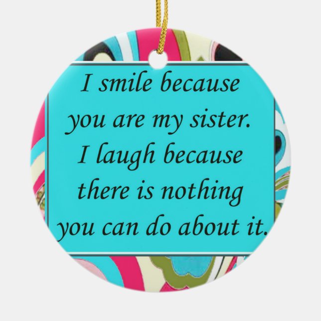 Sisters, julprydnad julgransprydnad keramik (Framsidan)