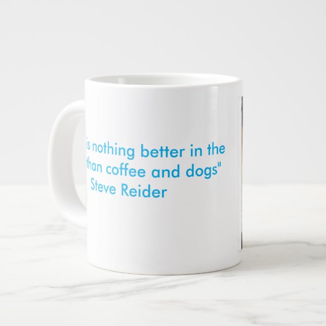 Sisters, kaffe och Hundar Jumbo Mugg (Framsida vänster)