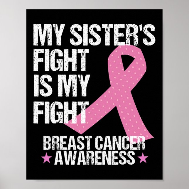 Sisters kamp är min medvetenhet om bröstcancer i k poster (Framsidan)