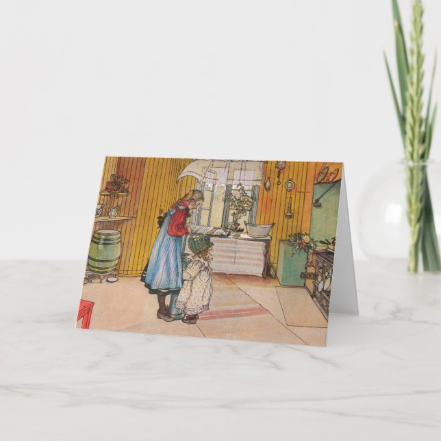 Sisters - Koket av Carl Larsson Kort (Framsida)
