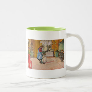Sisters - Koket av Carl Larsson Två-Tonad Mugg