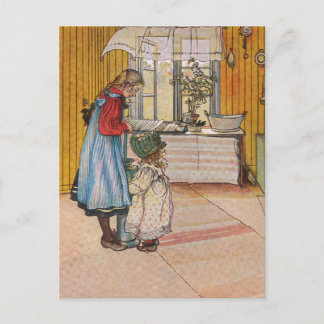 Sisters - Koket av Carl Larsson Vykort