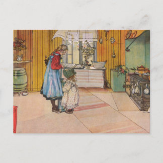 Sisters - Koket av Carl Larsson Vykort