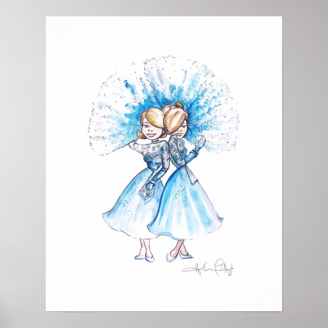 Sisters, konst av Heather Fransk Henry Poster (Framsidan)