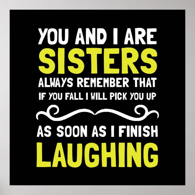 Sisters Laughing Poster (Framsidan)