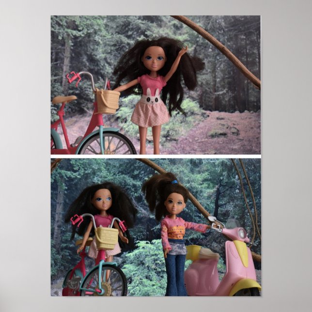 Sisters möte i skogen. poster (Framsidan)