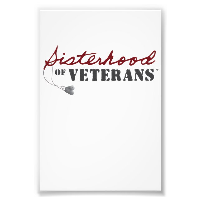 Sisters of Veterans Military Pride Design Fototryck (Framsidan)