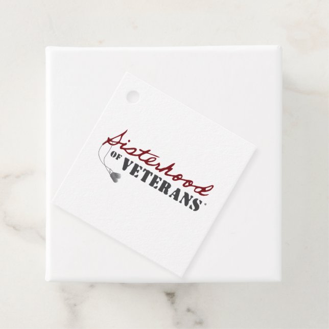 Sisters of Veterans Military Pride Design Gåvor Etiketter (På plats)