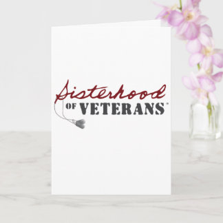 Sisters of Veterans Military Pride Design Kort