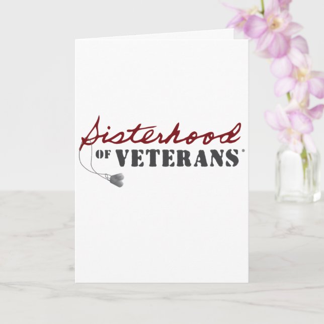 Sisters of Veterans Military Pride Design Kort (Orkide)