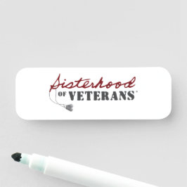 Sisters of Veterans Military Pride Design Namnbricka