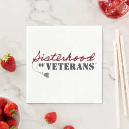 Sisters of Veterans Military Pride Design Pappersservett