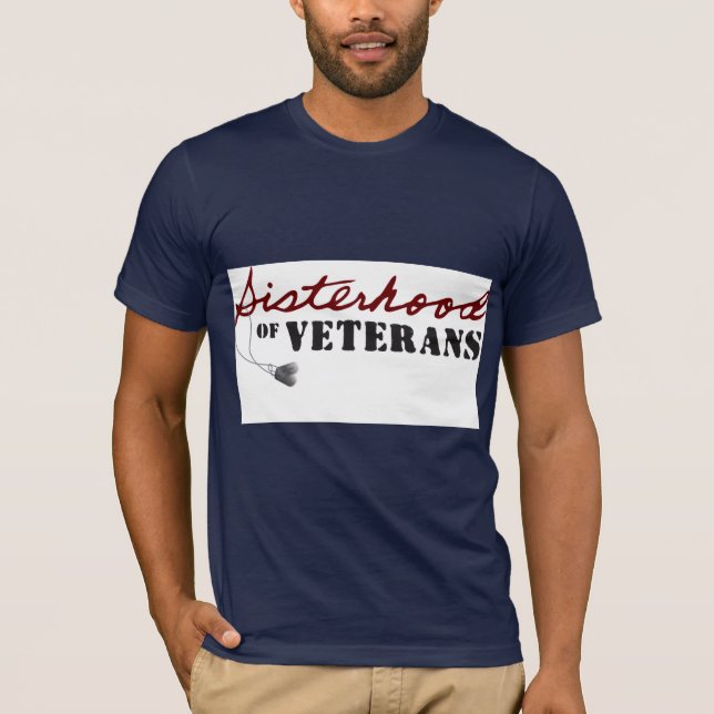 Sisters of Veterans Military Pride Design T Shirt (Framsida)