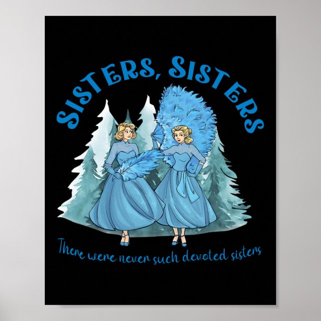 Sisters Pajamas Helgdag White jul Movie 1954 Poster (Framsidan)