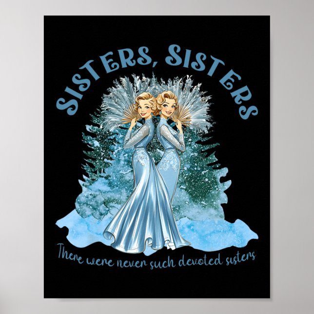 Sisters Pajamas Helgdag White jul Movie 1954 Poster (Framsidan)