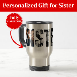 Sisters Photo Collage Travel Mug Gift Resemugg
