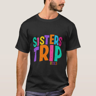 Sisters Resa 2023 Retro Summer Vacation Sister Bro T Shirt