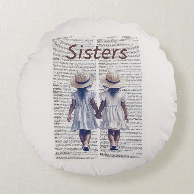 Sisters Rund Kudde (Framsidan)