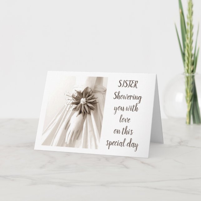 "SISTER'S SHOWER"-INBJUDANDEN FÖR GRATTISAR INBJUDAN (Framsida)