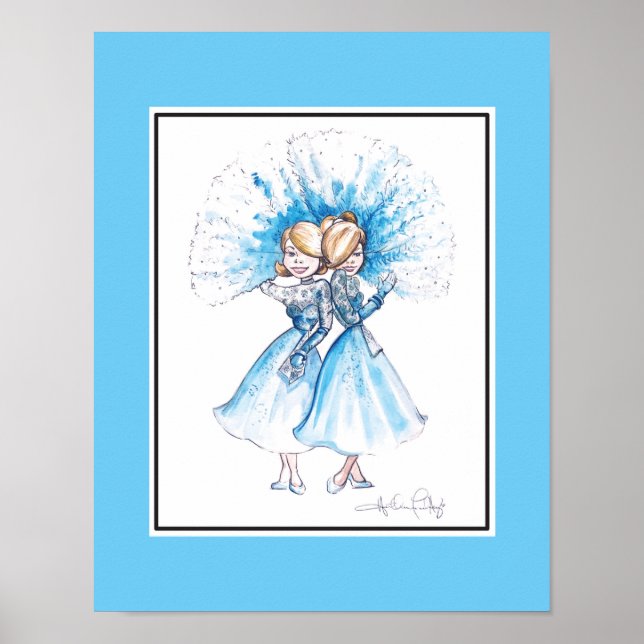 Sisters, Sisters Print by Heather Fransk Henry Poster (Framsidan)