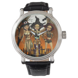 Sisters Three Witch Art Wrist Watch Armbandsur