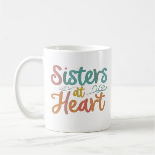 Sisters vid Heart Coffee Mugg